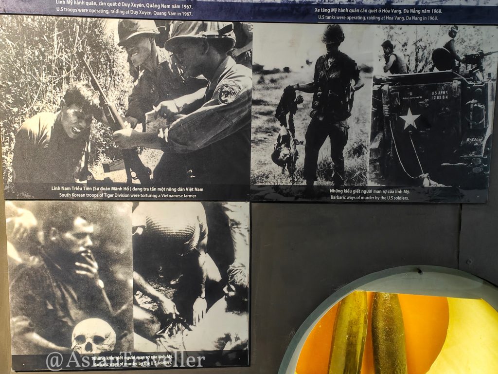 ベトナム・ダナンのダナン博物館にある戦争の写真